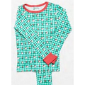 Hello Kitty Floral Gingham Stretch Tween's Long Sleeve 2 Piece Pajamas